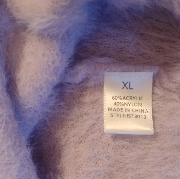 Fashion Nova Lavender V-Neck Sweater - Picture 6 of 6